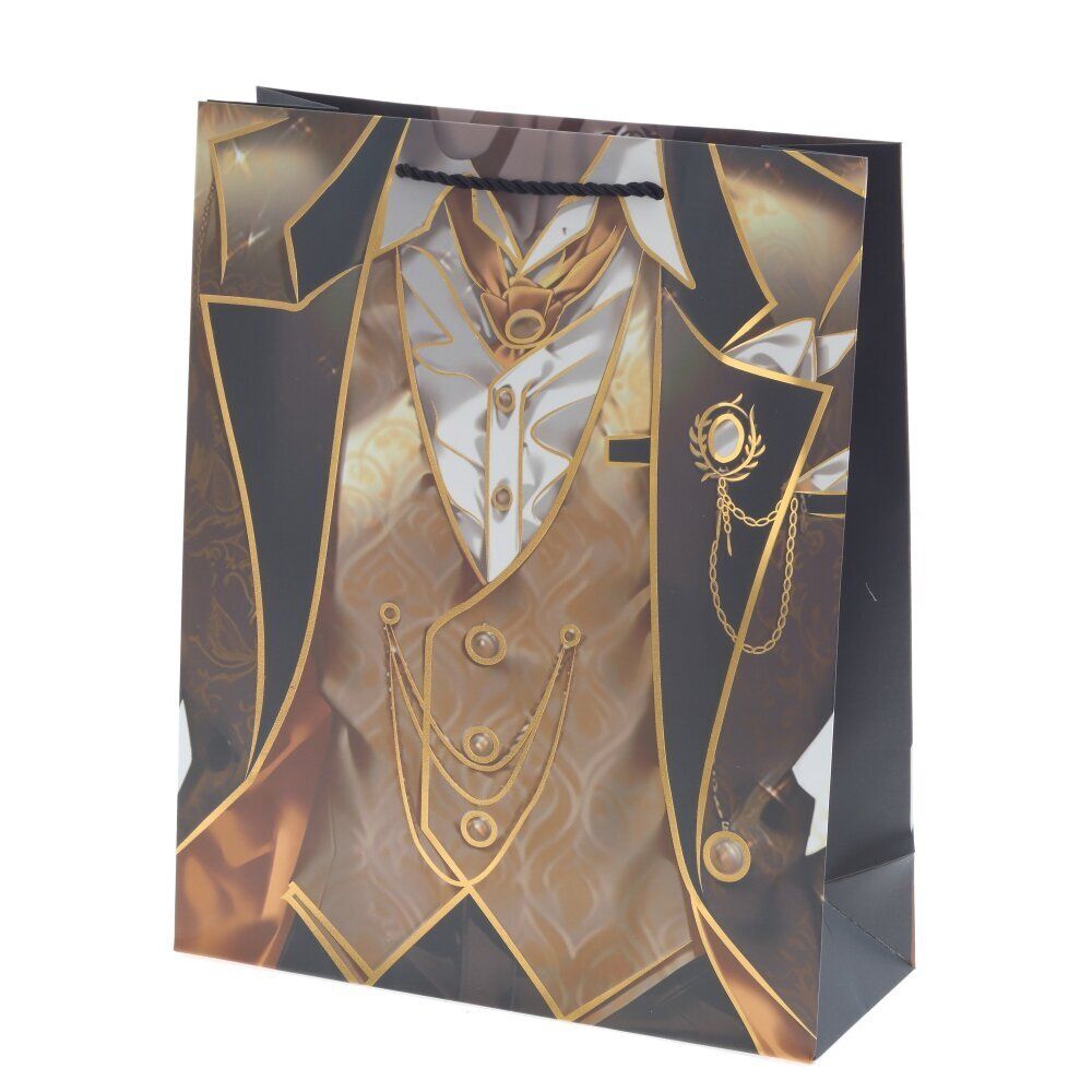 GAEM Пакет подарочный M (бумага 210г/м2, блок микс 12шт), L26 W10 H32 см, 4в.