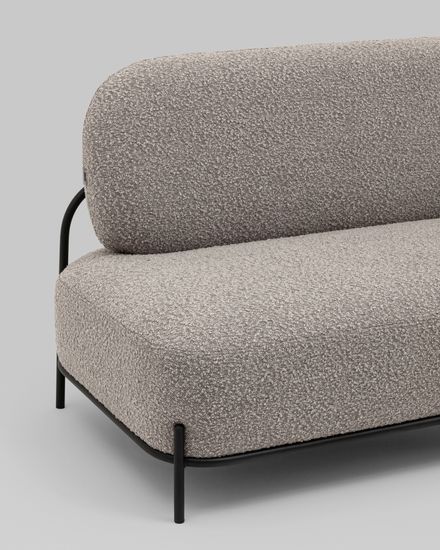 Диван Стоун new ткань букле серо-бежевый