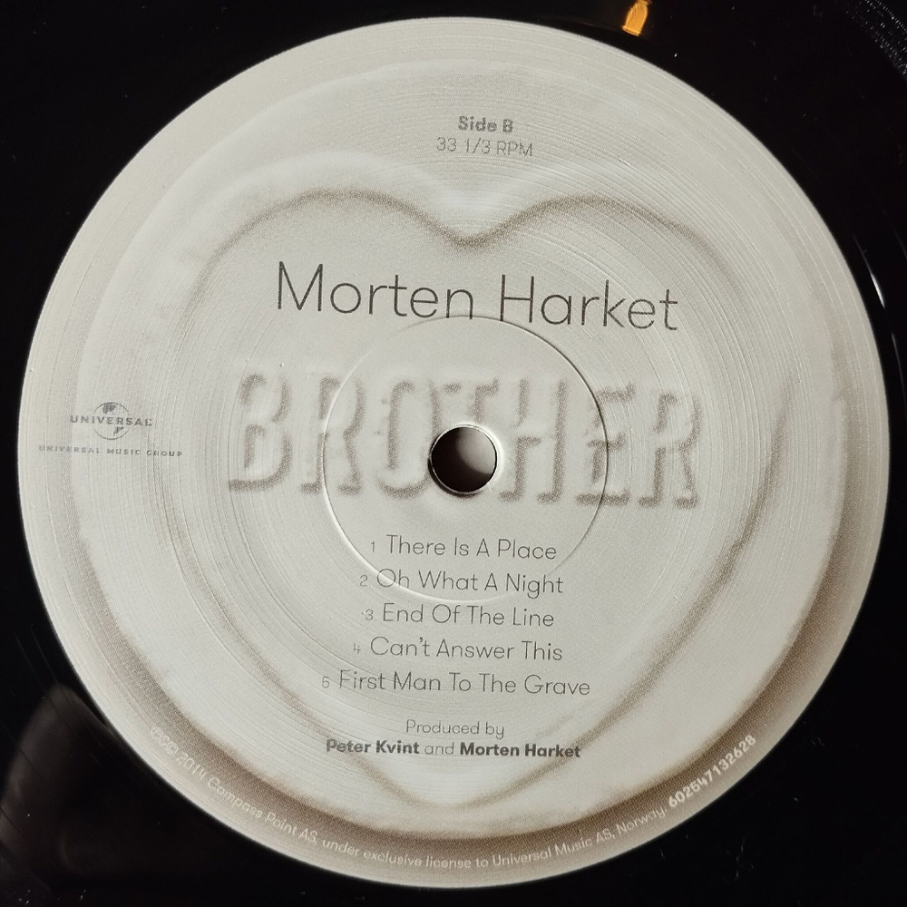 Винтажная виниловая пластинка LP Morten Harket Brother (Norway 2015) Limited Edition