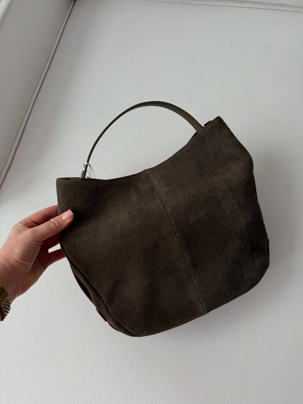 Сумка из натуральной замши