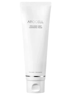 Коллагеновая пенка для глубокого очищения кожи AROCELL Collagen Deep Cleansing Foam 120мл