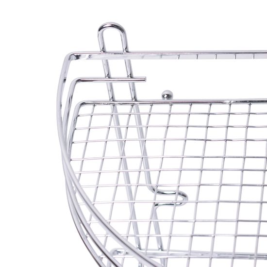 Полка для ванной 2-ярусная угловая Besser BS 0163 (21х21х27 см) хромированная