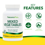 NaturesPlus, Mixed Vegetables, 180 таблеток