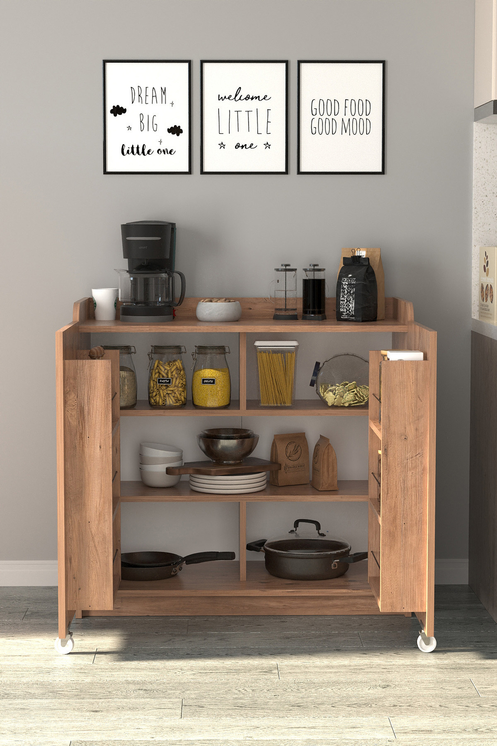 Кухонный шкаф GOKCE - сосна