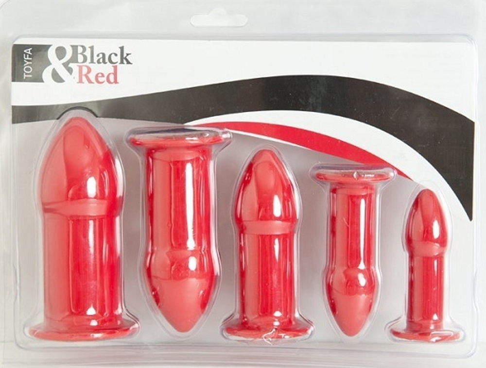 Набор красных втулок разных размеров