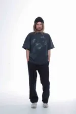 Футболка Tishi.Ti Ручного окраса графитовая