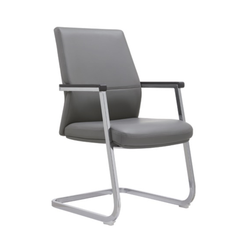 Кресло офисное 2818B-1 982662##GREY color LEATHER