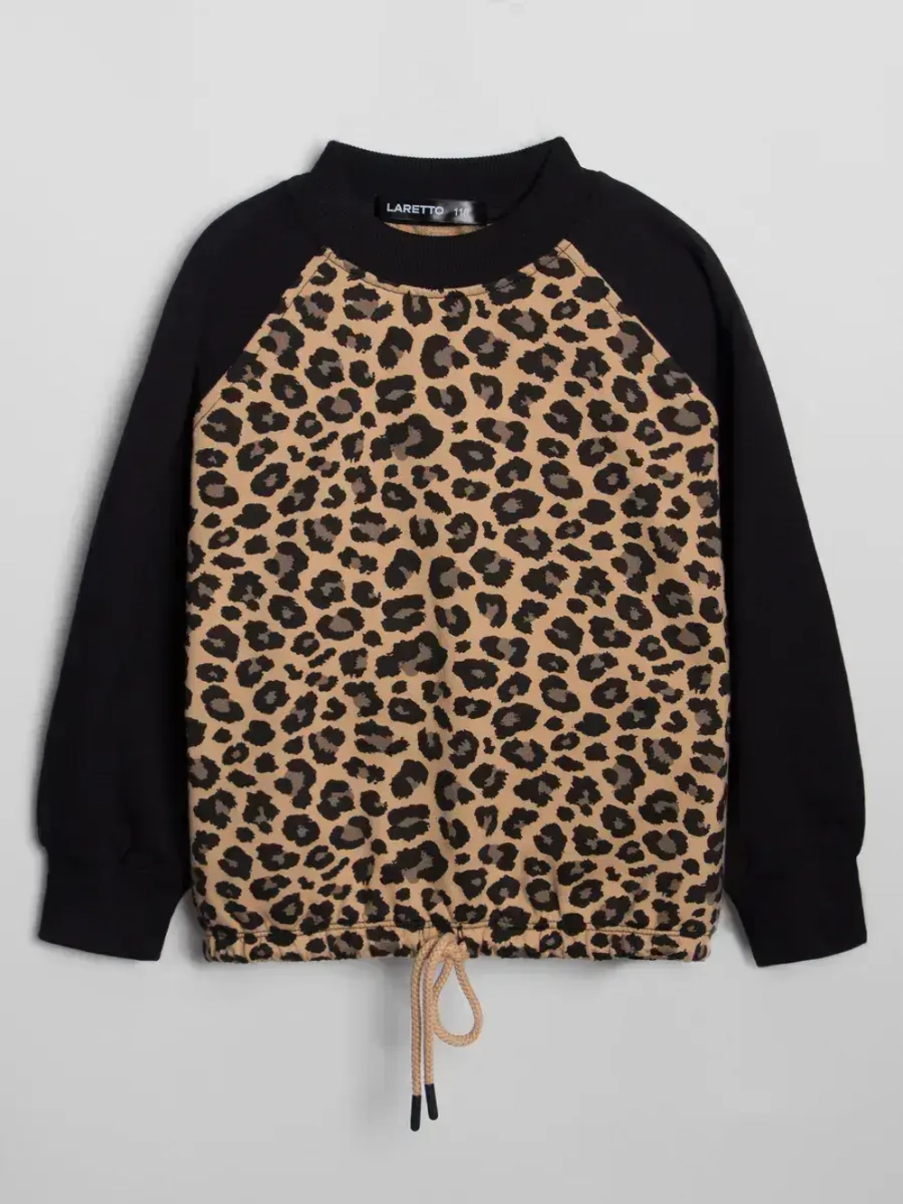 Костюм для девочки с юбкой леопардовый