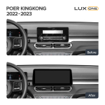 Магнитола для Great Wall Poer KingKong, Haval H5 2023+ (монохром) - Teyes LUX ONE монитор 12.3" 2K QLED на Android 10, CarPlay, 4G SIM-слот, 6/128ГБ