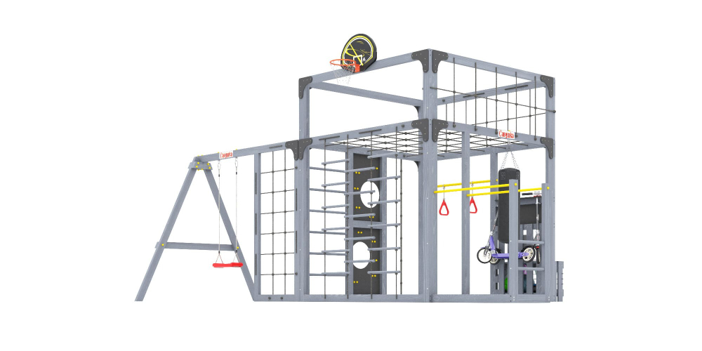 Детская площадка Савушка КУБ-6 (серый)