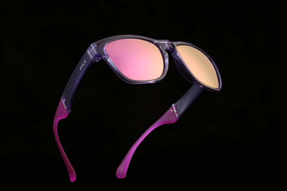 Спортивные очки HILX Unfold Shiny Crystal Purple / Purple Polarized Lens