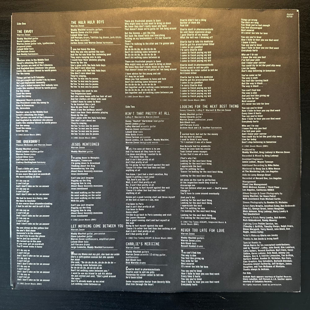 Warren Zevon - The Envoy (США 1982г.)