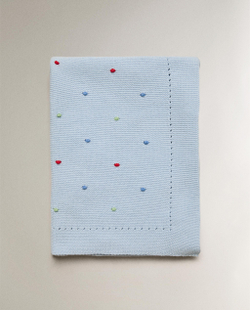 Zara Home плед детский из хлопка, 70x100 см