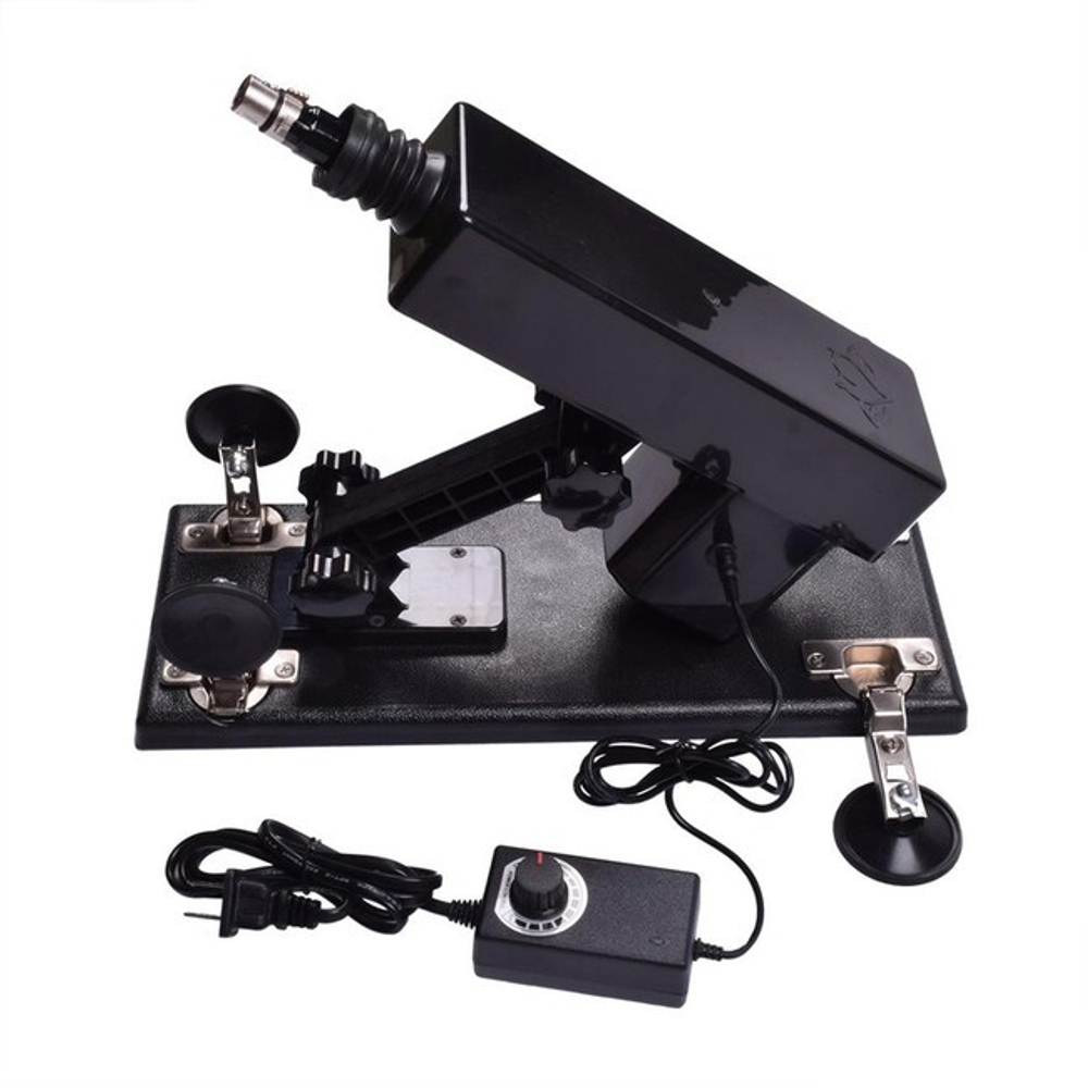 Секс-машина с регулируемой подставкой Rosyland (Цвет: черный)