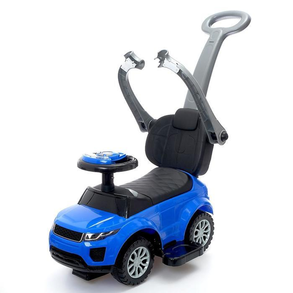 4898310 Толокар - каталка «Тачка», с родительской ручкой, цвет синий