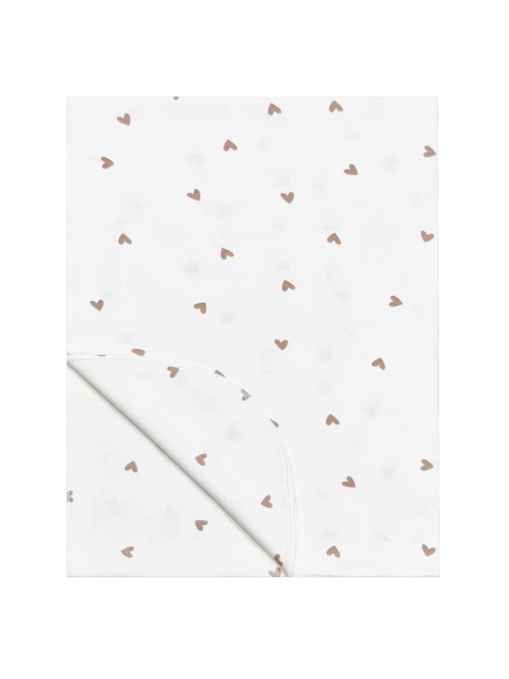 Пеленка Сердечки beige