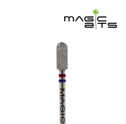 Magic Bits фреза микрофон 40 красно-синяя насечка