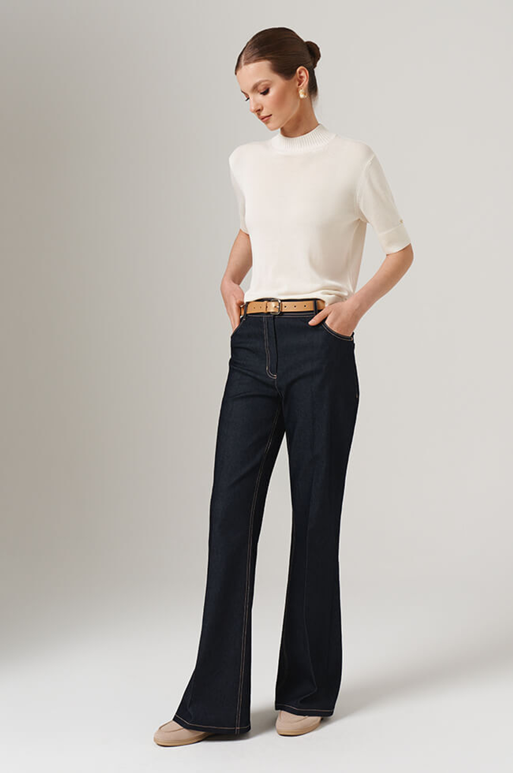 31081 Джинсы женские (индиго)