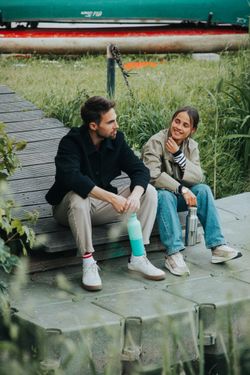 Термобутылка Klean Kanteen Rise Reflect 16oz (473 мл) Brushed Stainless