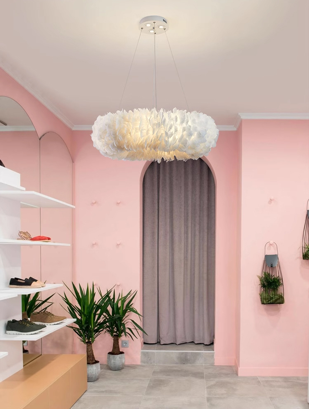 Pendant design lamp Feathers