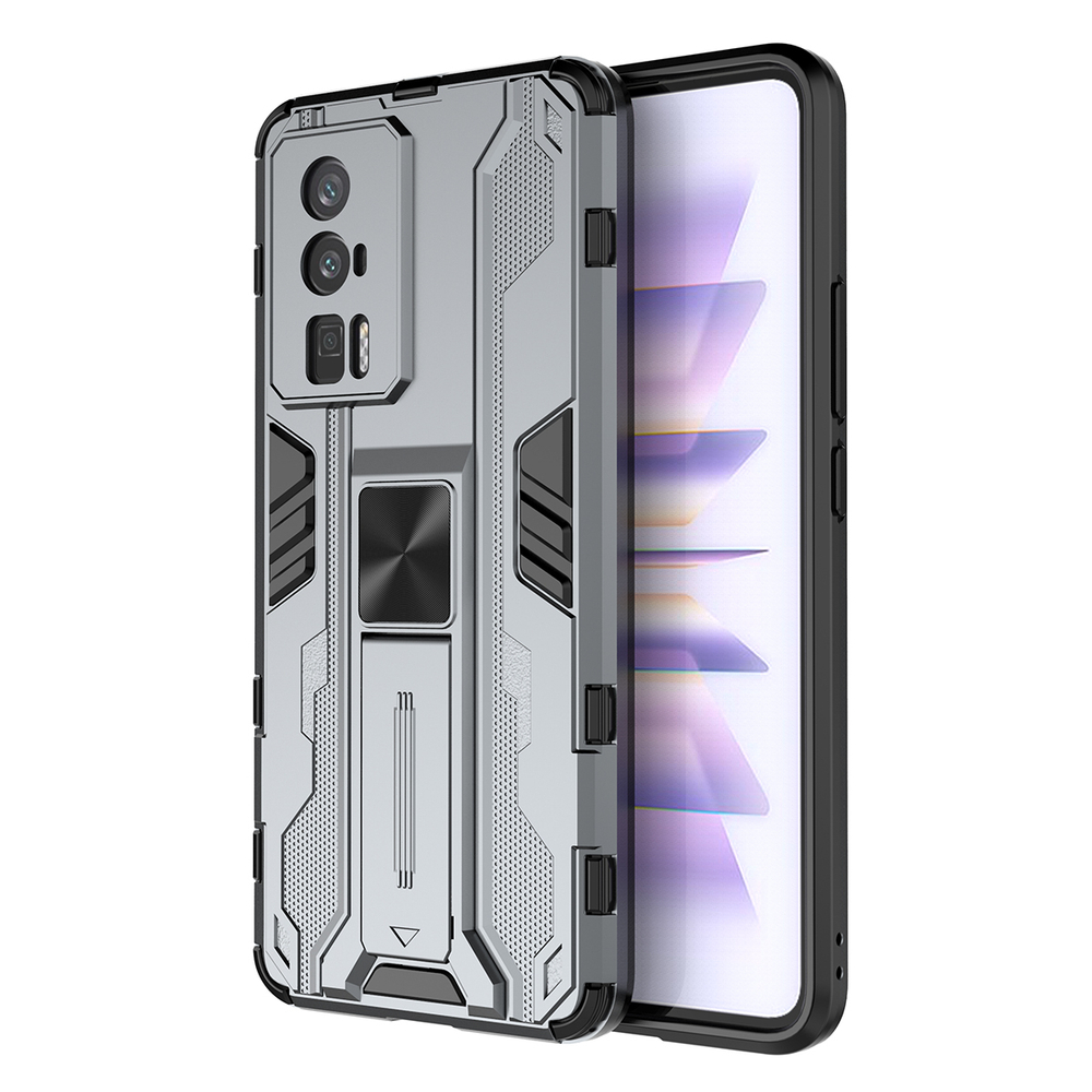 Противоударный чехол с подставкой Transformer для Poco F5 Pro
