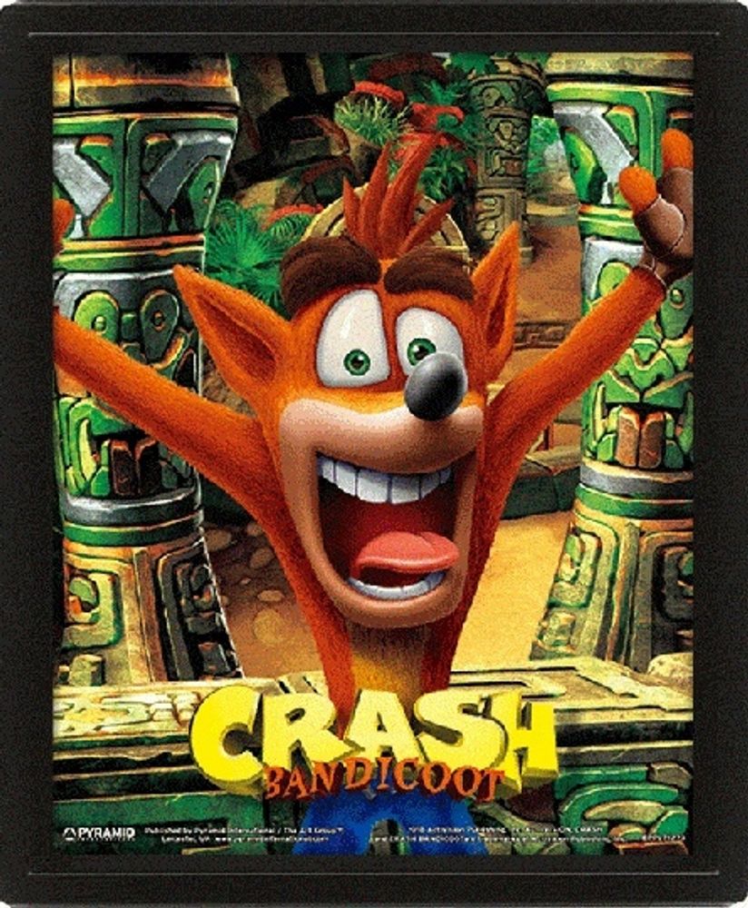 Постер 3D Crash Bandicoot (Mask Power Up)