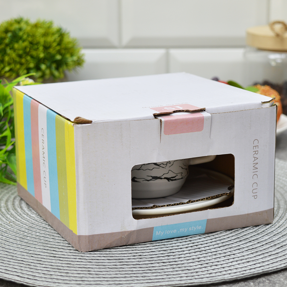 Чайная пара 210мл "Rich gold", фарфор, 7635