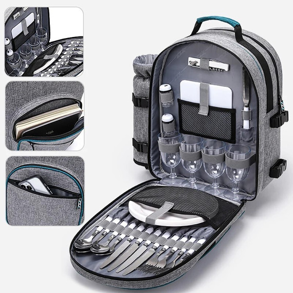 Походный Рюкзак Холодильник с посудой