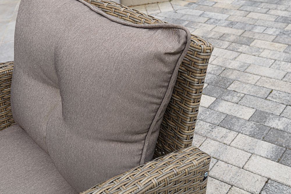 "Атланта" лаунж-зона из искусственного ротанга, цвет соломенный