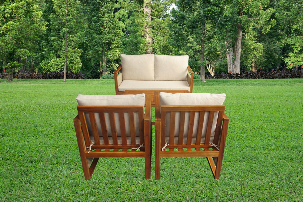 Набор садовой мебели из акации, 4 предмета, TP6065.1.1