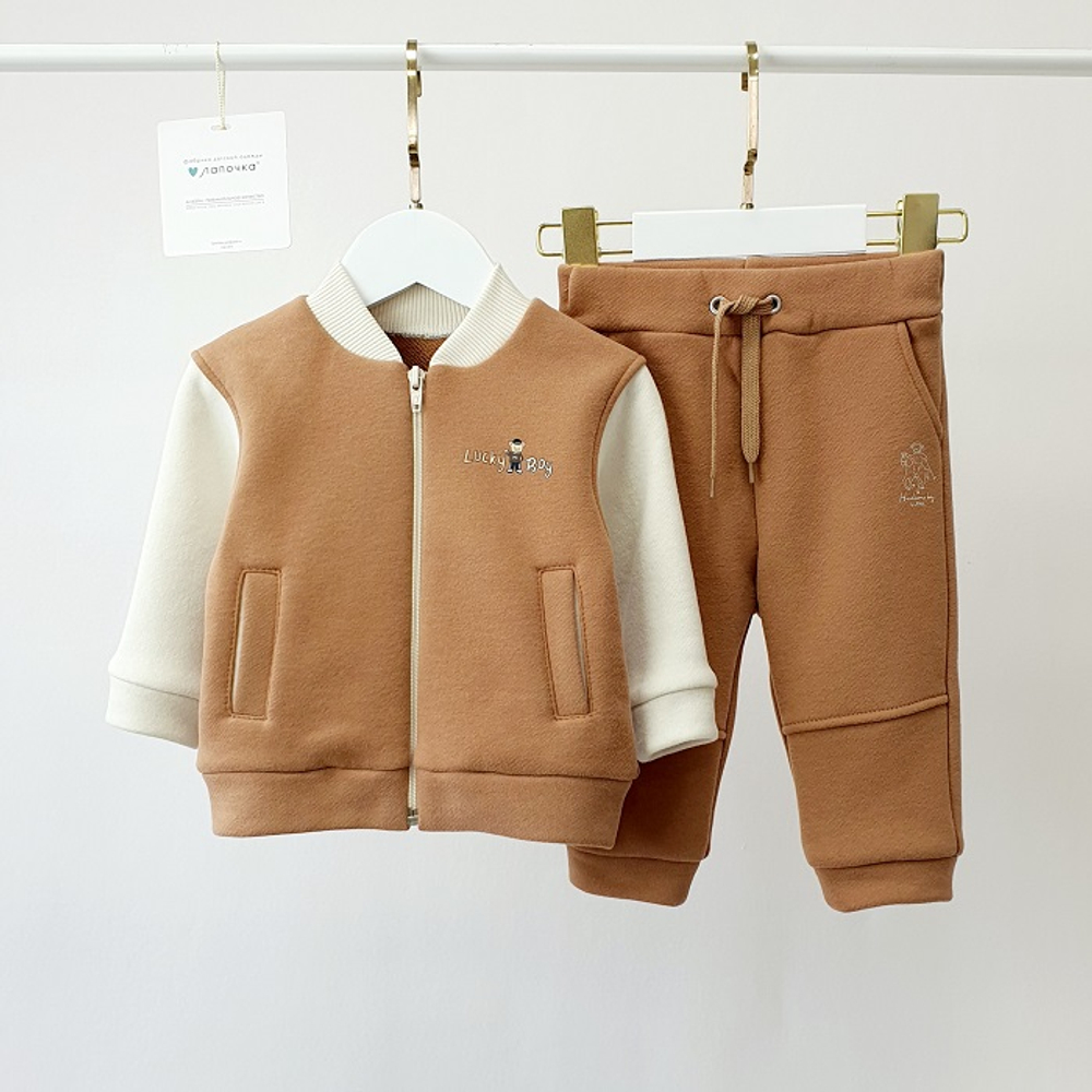 Комплект Джемпер и брюки SoftTouch, Коричневый