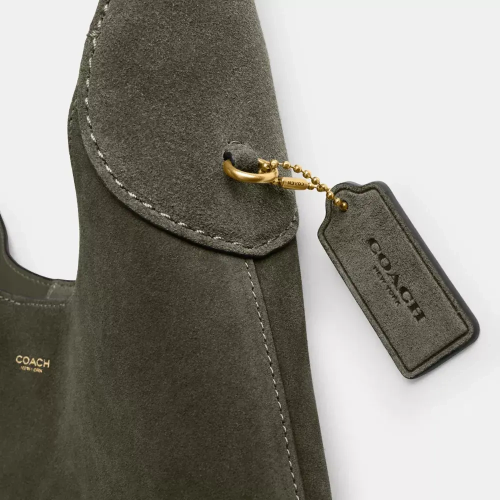 COACH СУМКА ЧЕРЕЗ ПЛЕЧО BROOKLYN 28, ОЛИВКОВЫЙ