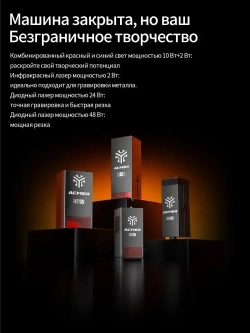 ACMER P3 48Вт лазерный гравер композитный свет диода закрыл двойную лазерную машину CNC высокоскоростной резки 400X4000mm