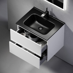 Тумба подвесная под раковину Sancos Urban, белый глянец 590х450х550