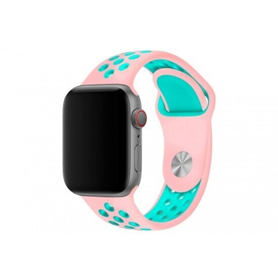 Спортивный ремешок для Apple Watch 38/40мм, 011840 Синий + белый