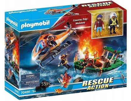 Конструктор Playmobil Rescue Action - Миссия береговой пожарной службы по спасению Плеймобиль 70491