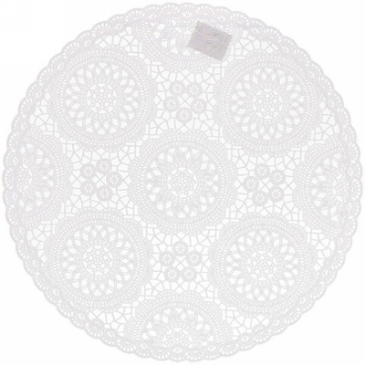 Салфетка на стол 38см «Кружево» белая