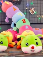 Мягкая игрушка подушка гусеница антистресс 65 см