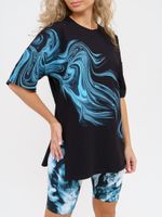 910 Костюм "черный/голубой" SveTekst (Акция)