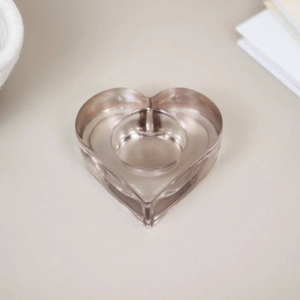 Подсвечник «Тайна любви» 8,5*8,3*3 см, Шампань