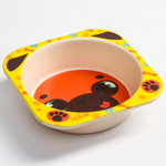 4933949 Набор бамбуковой посуды «ТРЕНД. Пёсики»: тарелка, миска, стакан, вилка, ложка