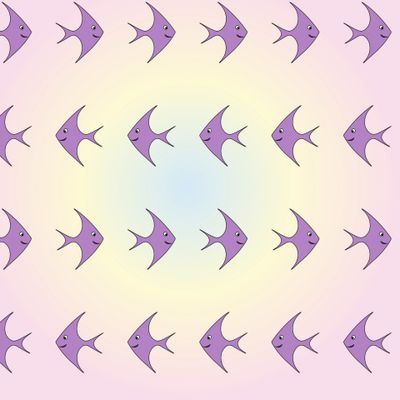 Веселые милые скалярии