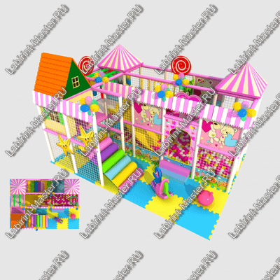 Детский игровой лабиринт "Теремки"