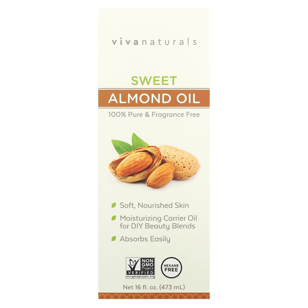 Viva Naturals, Масло сладкого миндаля, 473 мл (16 жидк. унц.)