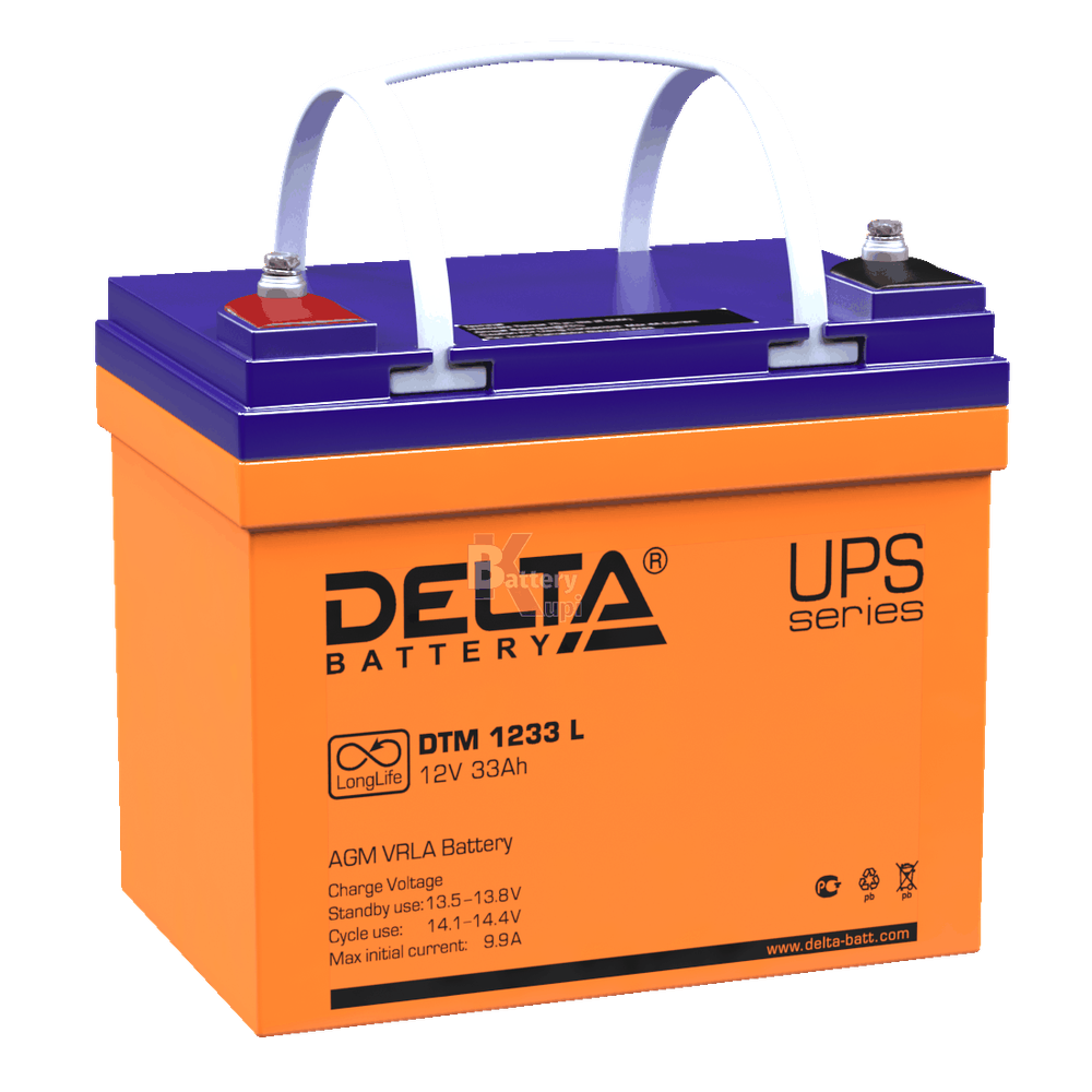Аккумулятор Delta DTM 1233 L (AGM)