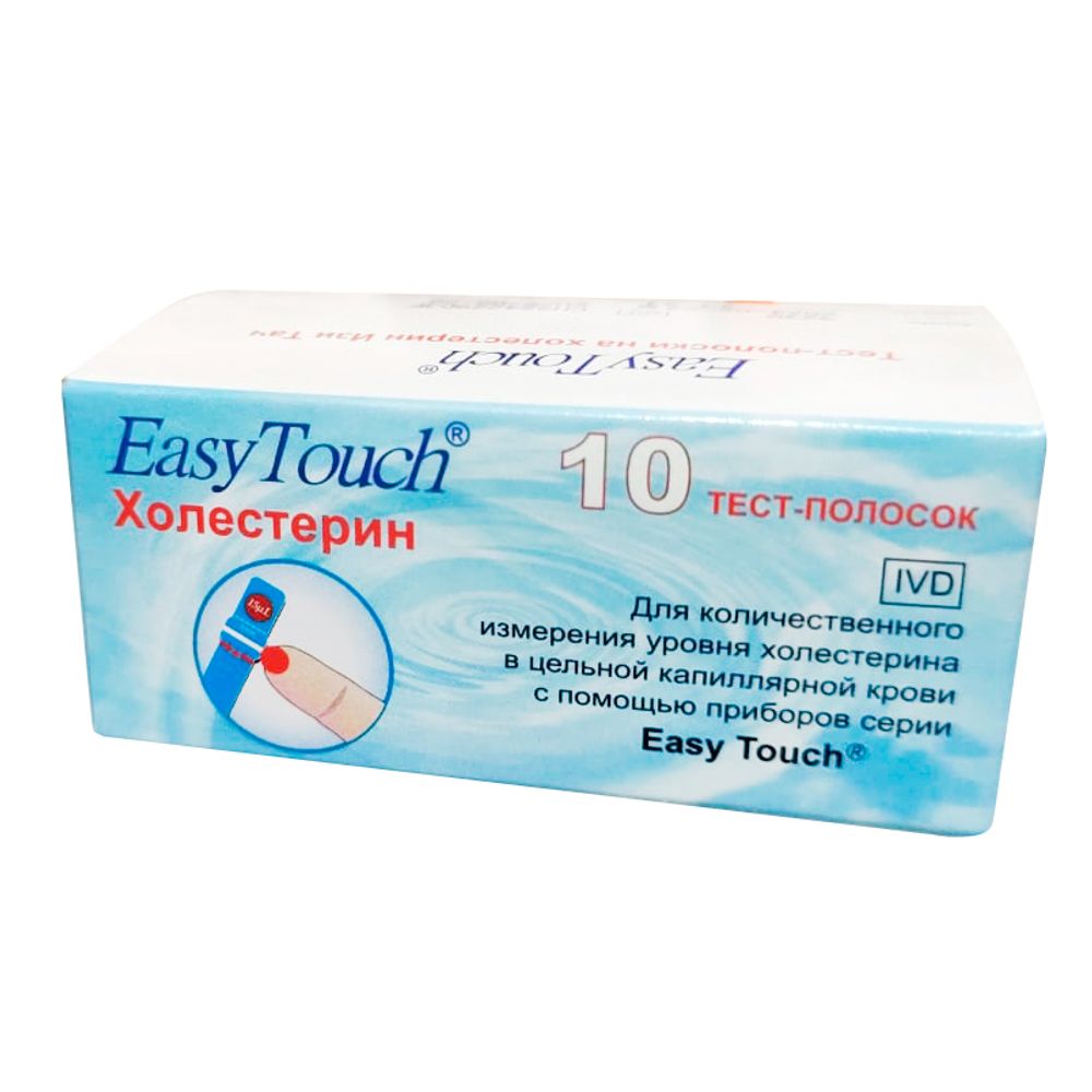 ИзиТач тест-полоски холестерин EasyTouch Cholesterol 10 шт