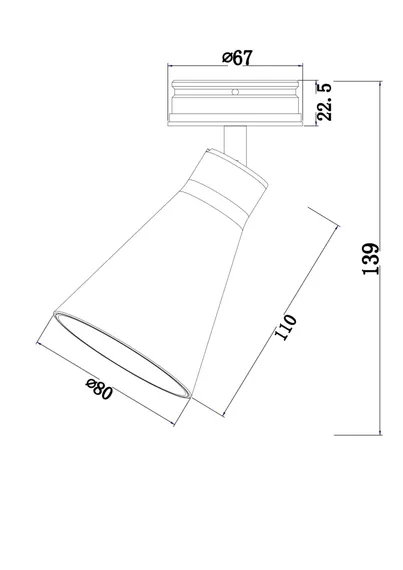 Встраиваемый светильник Вирар / Virar 1*GU10 10 Вт Technical c060cl-01w