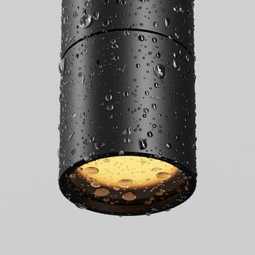 Уличный трековый подвесной светильник 8W 3000К O-TR01-1-P-8WB3K чёрный Focus led Elasity IP Outdoor Maytoni