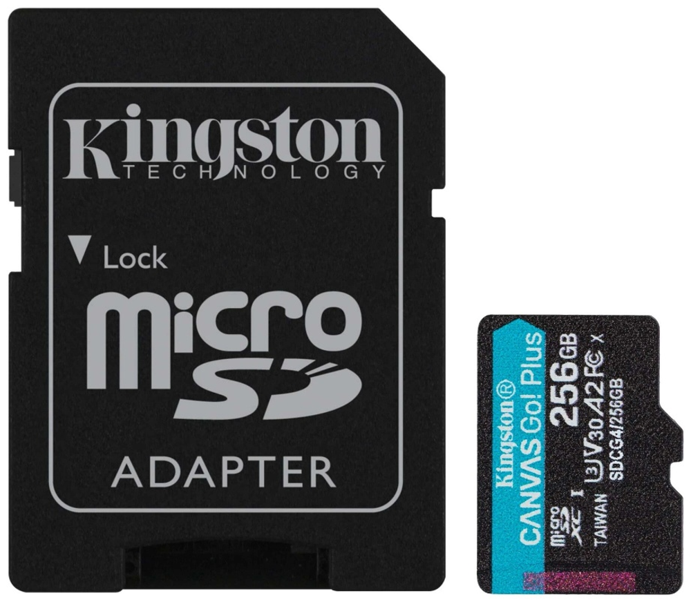 Карта памяти Kingston microSDXC Canvas Go! Plus (SDCG4/256GB) 256 Гб