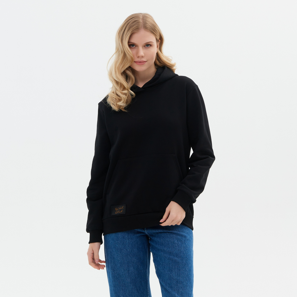 Худи CIGAR DUCK, черный велюр